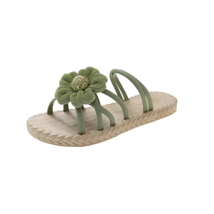 Sandales compensées souples pour femmes, mode pieds nus d'été, bout carré, hauteur accrue - Product Image 5