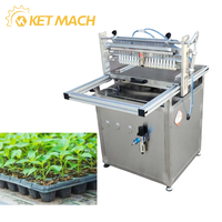 Machine à semis semi-automatique pour plateaux alvéolés, machine à semer des semis de poivrons, équipement de semis sous pression pour plateaux alvéolés de légumes