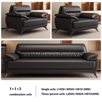 Meubles de salon, de bureau et de réception, canapé de luxe pour bureau, hôtel d'affaires, canapé de bureau en cuir véritable