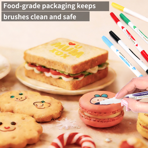 Marcadores Comestibles de Doble Punta, Rotuladores de Coloración Seguros para Alimentos, para Decorar Pasteles, Galletas, Bento, Dibujar Comida en Pascua y Halloween, No Tóxicos y Seguros - Product Image 5