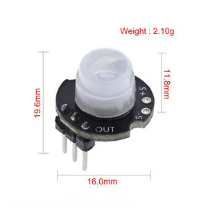 สำหรับ SR602 MINI โมดูลตรวจจับความเคลื่อนไหวแบบไพโรอิเล็กทริกอินฟราเรด PIR ชุดอุปกรณ์สวิตช์เซ็นเซอร์พร้อมขายึดสำหรับ <span class=keywords><strong>arduino</strong></span> Diy พร้อมเลนส์ - Product Image 6