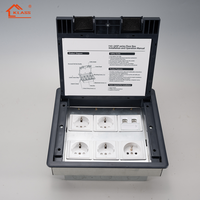 Boîte de sortie de prise de sol multifonctionnelle de haute qualité avec prise USB multifonctionnelle intégrée en matériau étanche ABS