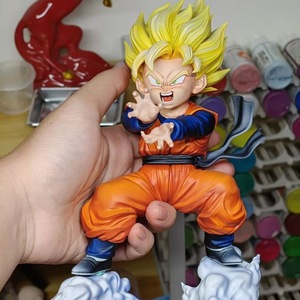 Figurines de collection Dragon Ball <span class=keywords><strong>Super</strong></span> <span class=keywords><strong>Saiyan</strong></span> Son Goten Kamehameha GK Trunks Fusion Special Move, modèle d'anime, cadeau décoratif - Product Image 1