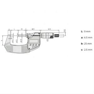 Micrometro a prova di refrigerante 293-240-30 <span class=keywords><strong>Mitutoyo</strong></span> da <span class=keywords><strong>0</strong></span> a 25 mm - Product Image 5