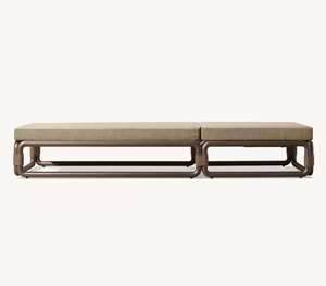 Sassanid exterior nueva llegada bambú inspirado Patio jardín conjuntos Hotel Resort hecho a mano <span class=keywords><strong>Maro</strong></span> aluminio todo clima cuerda Chaise - Product Image 3