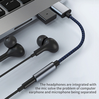 Adaptateur audio USB vers prise jack 3,5 mm, câble USB vers auxiliaire avec microphone, carte son USB vers casque AUX pour PC PS4 PS5