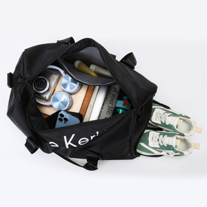 Sac de <span class=keywords><strong>voyage</strong></span> grande capacité, sac de sport imperméable, sac de sport tendance <span class=keywords><strong>pour</strong></span> homme et femme avec compartiment à chaussures et séparation sec-humide - Product Image 6