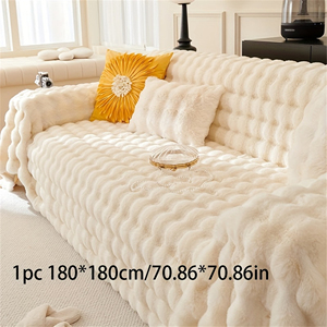 Đẹp Nhiều Màu Tùy Chỉnh Phong Cách Thời Trang Chất Lượng Tốt 100% <span class=keywords><strong>Polyester</strong></span> Tất Cả Các Seasions Phun Thỏ Tóc Chăn - Product Image 5