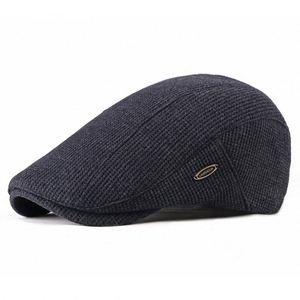 2024 Autumn Winter New Arrival Fashion Women Beret British Vintage <b>Flat</b> Top <b>Cap</b> Knitted Ivy Hat - Product Image 6