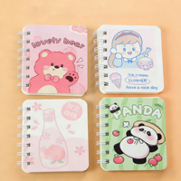 Carnet à spirale mignon pour fille, format B5, couverture en PP de haute qualité, portable, 80 feuilles, cadeau pour étudiant, journal de poche