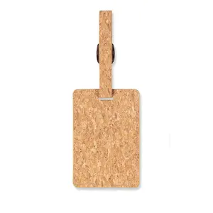 Etichetta per bagagli in sughero gadget personalizzati - Product Image 2