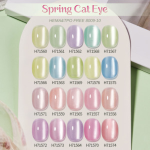 Gel pour ongles effet œil de chat HEMA TPO Free de qualité salon avec effet magnétique, durcissement UV LED - Product Image 2