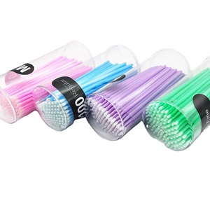 Microcepillo para extensiones <span class=keywords><strong>de</strong></span> pestañas al por mayor, 100 unidades/paquete, microcepillo Dental desechable para extensiones <span class=keywords><strong>de</strong></span> pestañas - Product Image 1