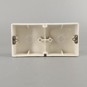 Caja de salida eléctrica de trabajo antiguo de PVC, caja de conexiones de plástico <span class=keywords><strong>para</strong></span> interruptores, caja eléctrica de salida de receptáculo <span class=keywords><strong>para</strong></span> mejoras del hogar - Product Image 2