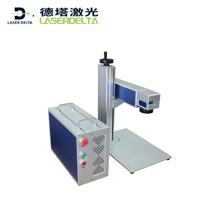 Schlussverkauf 20 W Glasfaser-Laser-Druckmaschine Metall Lasergravierer Lasermarkiermaschine für Metall
