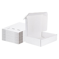 Boîtes postales ondulées pliables recyclables en gros bon marché avec gaufrage de logo personnalisé imprimé pour l'emballage de chaussettes et de fourrure