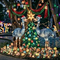 Lebendige Freizeitpark-Laternen-Interaktionsdekoration für Neujahr Innen-/Außenbereich Themenpark-Lichtshow