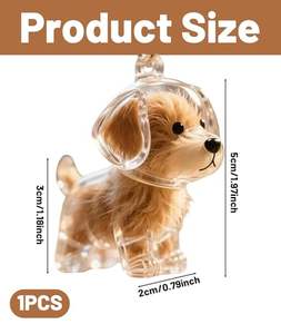 Caja <span class=keywords><strong>de</strong></span> Almacenamiento <span class=keywords><strong>de</strong></span> Plástico Transparente con Diseño <span class=keywords><strong>de</strong></span> Cachorro, Ecológica y Bonita, Decoración Colgante <span class=keywords><strong>de</strong></span> Alto Valor Estético para Navidad - Product Image 6