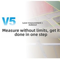 Hi Target V5 Laser Double-caméra RTK pour la cartographie topographique civile routière, instrument de mesure et de relevé 3D CAD en temps réel, fabriqué en Chine