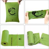 Vente en gros de sacs à déchets de chien biodégradables imprimés de logo personnalisé de haute qualité sacs à crottes écologiques en plastique OEM