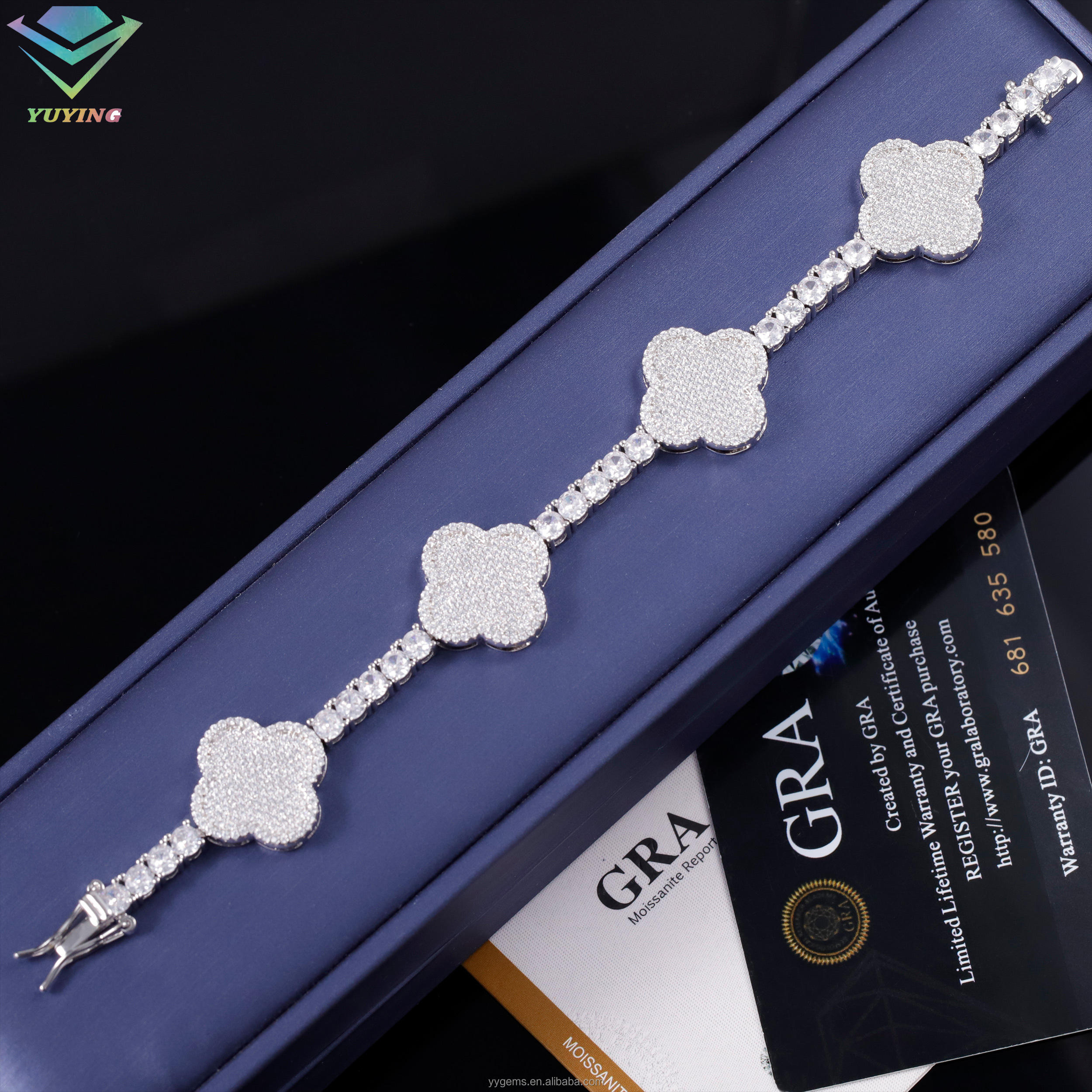 4mm moissanite bracelet