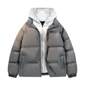 Veste courte en duvet d'eider blanc brillant, nouvelle collection hiver 2025, style décontracté ample pour homme - Product Image 4