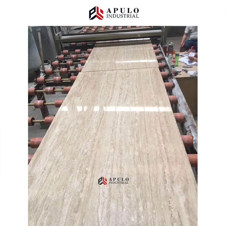 Custom Size Turkije Denizli Travertijn Licht Beige Travertino Wandtegel Denizli Travertijn Tavera Beige Marmeren Platen Wandpaneel