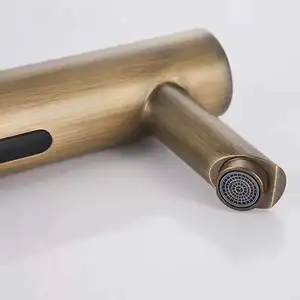 Chất Lượng Hàng Đầu Antique Brass Cảm Ứng Tự Động Và Cảm Biến Bồn Rửa Phòng Tắm Vòi - Product Image 3