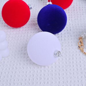 ลูกบอลพลาสติกตกแต่งต้นคริสต์มาสแบบใหม่ ขนาด 6 ซม. สีแดง ขาว น้ำเงิน ลายธงชาติ สำหรับแขวนประดับในวันชาติ - Product Image 4
