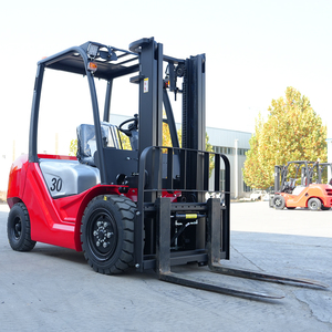 Forklift Diesel 3 Ton Efisiensi Tinggi CE EPA, Forklift Diesel Penggerak 4 Roda untuk Penghijauan Perkotaan Segala Medan, Forklift Diesel Pengangkat Hidrolik - Product Image 5
