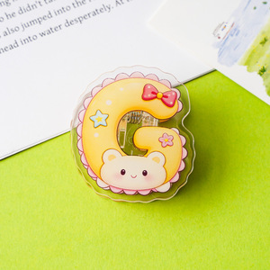 Clips Acrílicos Transparentes con Diseños de Animales y Letras, para Notas, Recuerdos, para Niñas y Estudiantes, Venta al Por Mayor - Product Image 4
