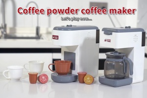 Nueva <span class=keywords><strong>Cafetera</strong></span> de <span class=keywords><strong>Juguete</strong></span> Eléctrica Multifunción con Simulación de Luz y Sonido, Cápsulas de Café en Polvo, Máquina de Café de Plástico para Niños - Product Image 3