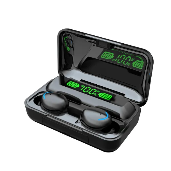 F9 Earbuds Stereo LED Waterproof Mobile games In Ear Head phone true BT TWS F9 Wireless earbuds Earphone