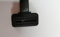 Cable de Extensión OBD2 Profesional Starcharm de 16 Pines Macho a Hembra para Vehículos Universales, Negro, 60 cm de Longitud, Compatible con Escáneres OBD2