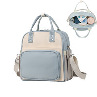 COLOR TRAVEL Sac bandoulière tendance d'été, design double compartiment, taille moyenne, en polyester, fermeture éclair, pour les voyages mère et bébé