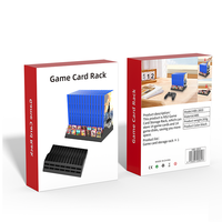 Support de rangement pour console Nintendo Switch, boîte de rangement pour 2 cartes de jeu, grande capacité, support de rangement pour cartes de jeu