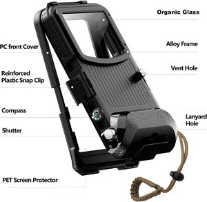 Vente en gros d'usine, étui de téléphone étanche antichoc en PC, protection intégrale à 360 degrés, étui de plongée pour <span class=keywords><strong>Samsung</strong></span>, sports nautiques - Product Image 3