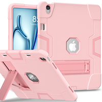 Étui antichoc 3 couches pour iPad Air 13 M4 2026 M3 2025 M2 2024 avec support pliable et porte-stylo, en silicone et PC, OEM ODM