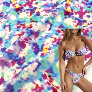 Stok lot hiçbir adedi örme yumuşak baskılı kumaş 4 yönlü streç dijital baskı 90 naylon 10 spandex kumaş mayo için - Product Image 1