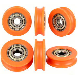 Ruedas <span class=keywords><strong>de</strong></span> Nylon Profesionales con Ranura en U, Rodamientos <span class=keywords><strong>de</strong></span> Bolas, Rueda <span class=keywords><strong>de</strong></span> Plástico para Ventanas Corredizas, 608zz 625zz 6001zz 626zz 629zz - Product Image 1
