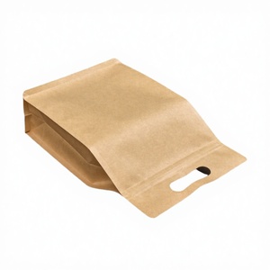 Sacs en papier kraft biodégradables à fermeture éclair, lavables, différentes tailles, pour emballage alimentaire, pizza, impression numérique, vente en gros - Product Image 2