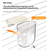 Distributeur d'eau automatique en plastique pour petits animaux, nouveau distributeur d'eau pour oiseaux, distributeur d'eau suspendu pour pigeons, perroquets, cailles et animaux de compagnie