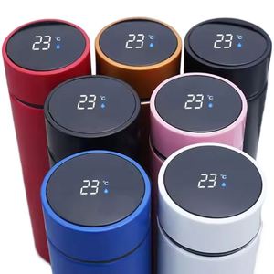 XDH169 Custom Logo Printed Smart Thermos LED Temperature Display Thermal Tea Cup Promotion Corporate Activity Business Gift - Product Image 1