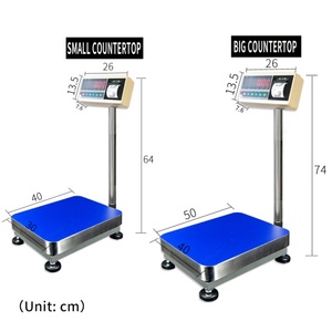 เครื่องชั่งน้ำหนักแบบพิมพ์ได้ Veidt Weighing รุ่น JK-41 ขนาด 300 กก. 40*50 ซม. พร้อมเครื่องพิมพ์  ทำจากสแตนเลส - Product Image 5