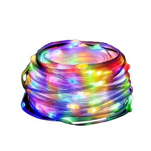 APP Smart 10m Outdoor Waterproof LED Christmas Fairy <b>String</b> <b>Lights</b> with USB Smart Remote Control RGB Leather Cord - Product Image 3
