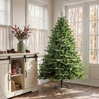 2,13m Vollständiger PE-Weihnachtsbaum mit Metallständer für Große Feiertagsfeierlichkeiten zu Hause