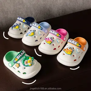 Xiaoyu EVA chinelos infantis antiderrapantes Baotou cartoon bonito Crocs chinelos para bebês meninos e meninas para crianças pequenas
