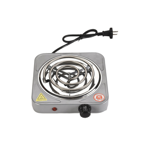Plaque chauffante électrique domestique 1000W, colorée, avec régulateur de température, boîtier métallique, 2 brûleurs, nettoyage facile, prise VDE - Product Image 3