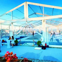 Tente de fête de mariage transparente en aluminium pour événement de chapiteau de 500 personnes