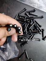 High Quality Ebony Wood Durable Guitar Bridge Pins Polished Circle Inlay Touch 6/12 String Acoustic Guitar Accessories M.S.